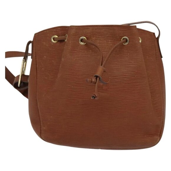 FENDI Shoulder Bag Leather Brown Gold Auth am8357 - Picture 2 of 16